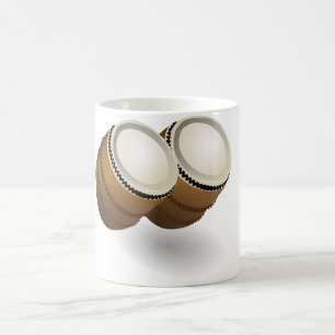 De Café Caneca dupla dos bongos