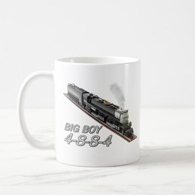 De Café Caneca Dupla Face da Locomotiva Big Boy (Esquerda)