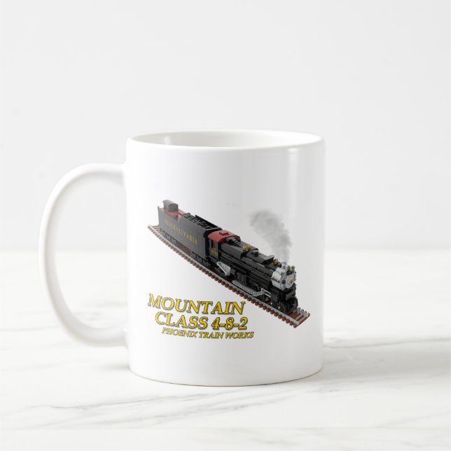 De Café Caneca Dupla Locomotiva Montanha 4-8-2 (Esquerda)
