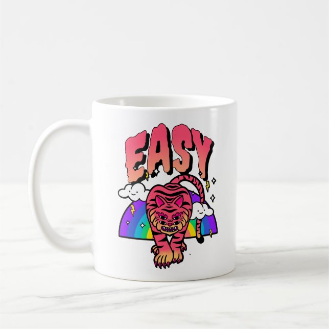 De Café Caneca EASY Tiger Classic – Diversão Feroz Arco-ír (Esquerda)