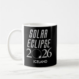 De Café Caneca Eclipse Solar Personalizável 2026 Islândia