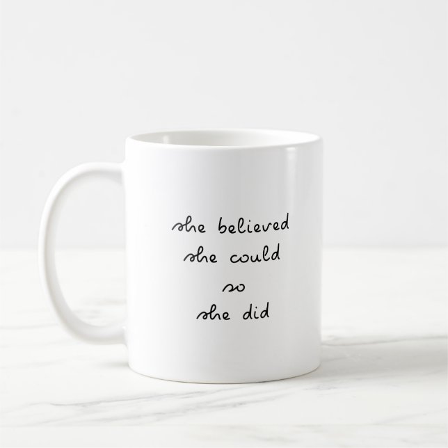 De Café Caneca Ela Acreditou Que Conseguiu (Esquerda)