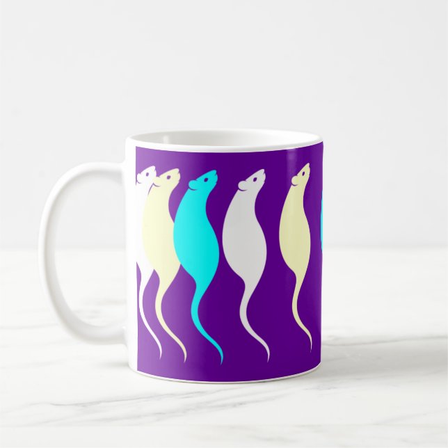De Café Caneca elegante dos ratos (Esquerda)
