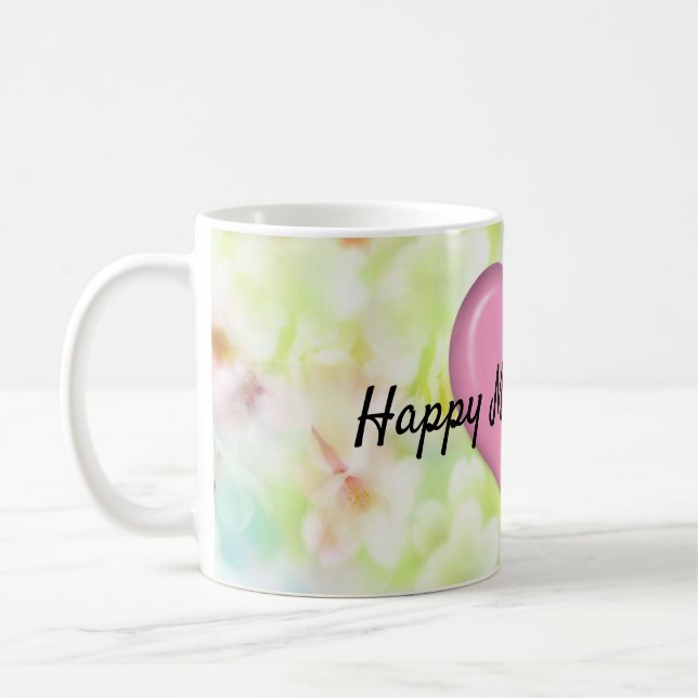 De Café Caneca Elegante Floral Dia das Mães (Esquerda)