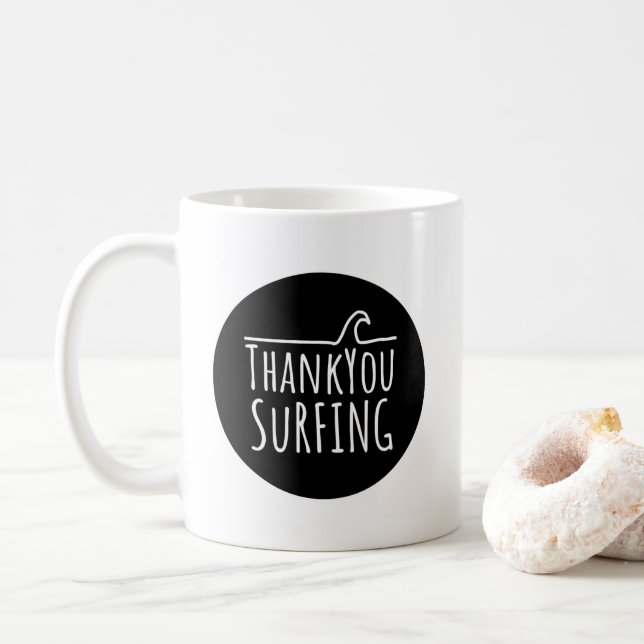 De Café Caneca empilhada da onda (Com Donut)