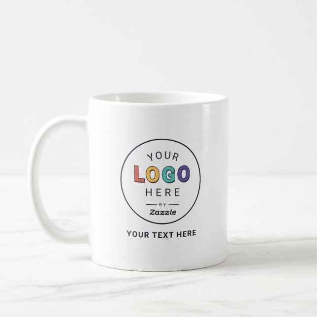 De Café Caneca Empresarial com Logotipo Personalizado (Esquerda)