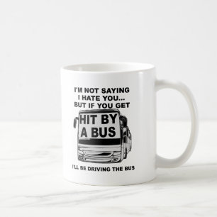 De Café Caneca Engraçada Atropelado Por Um Ônibus