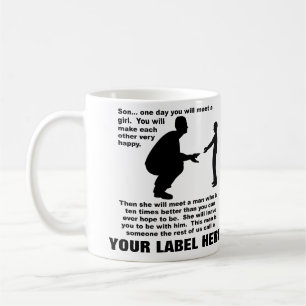 De Café Caneca engraçada customizável do conselho Father