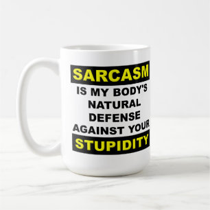 De Café Caneca engraçada da defesa da estupidez do