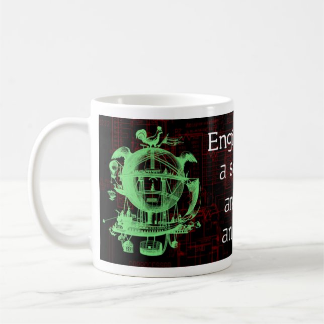 De Café Caneca engraçada das citações do engenheiro (Esquerda)