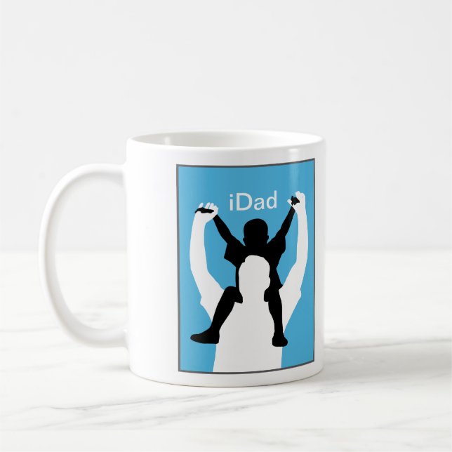 De Café caneca engraçada do dia dos pais do iDad (Esquerda)