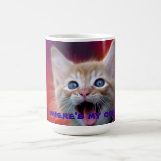 De Café caneca engraçada do gato