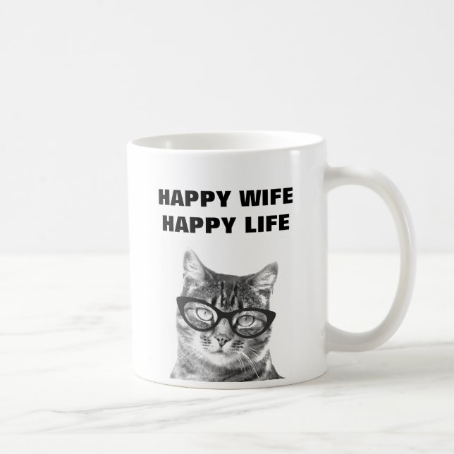 De Café Caneca engraçada do gato das citações do casamento (Direita)