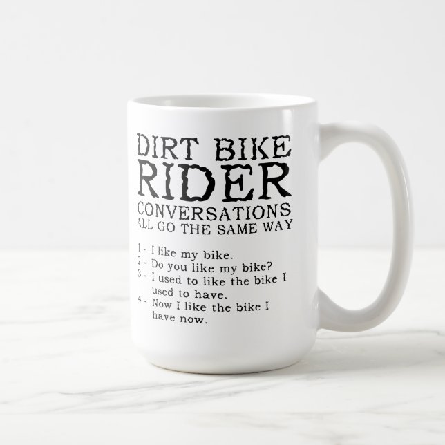 De Café Caneca engraçada do motocross das conversações da (Direita)