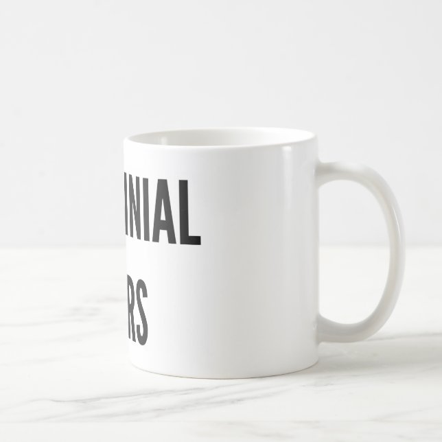 De Café Caneca engraçada do Natal dos rasgos milenares (Direita)
