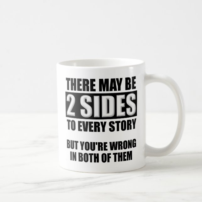 De Café Caneca Engraçada Dois Lados (Direita)