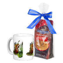 Caneca engraçada dos animais selvagens com o