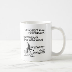 De Café Caneca engraçada dos ciclistas do ódio
