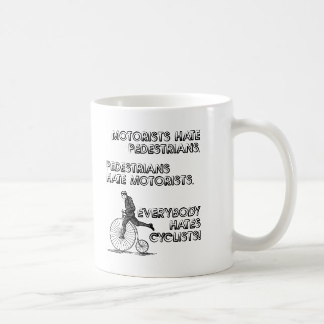 De Café Caneca engraçada dos ciclistas do ódio (Direita)