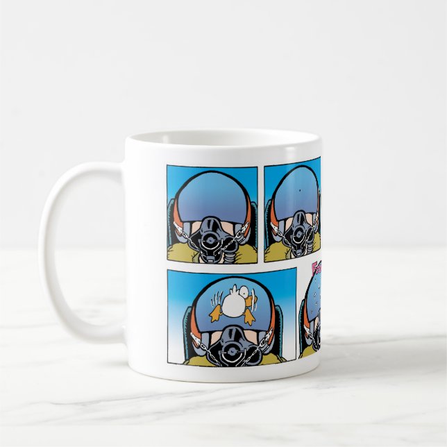De Café Caneca engraçada dos desenhos animados do piloto (Esquerda)