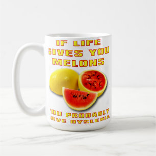 De Café Caneca engraçada dos melões do Dyslexic
