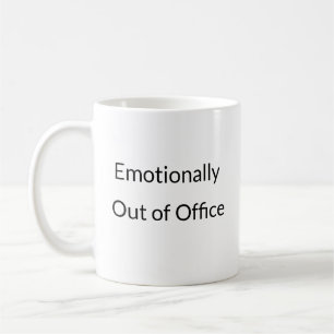 De Café Caneca engraçada e emocionalmente fora do escritór