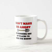 Caneca Engraçada Esconder os Corpos