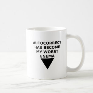 De Café Caneca Engraçada Inimigo Autocorrigido