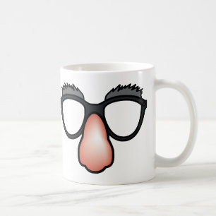 De Café Caneca Engraçada Nariz e Óculos Falsos