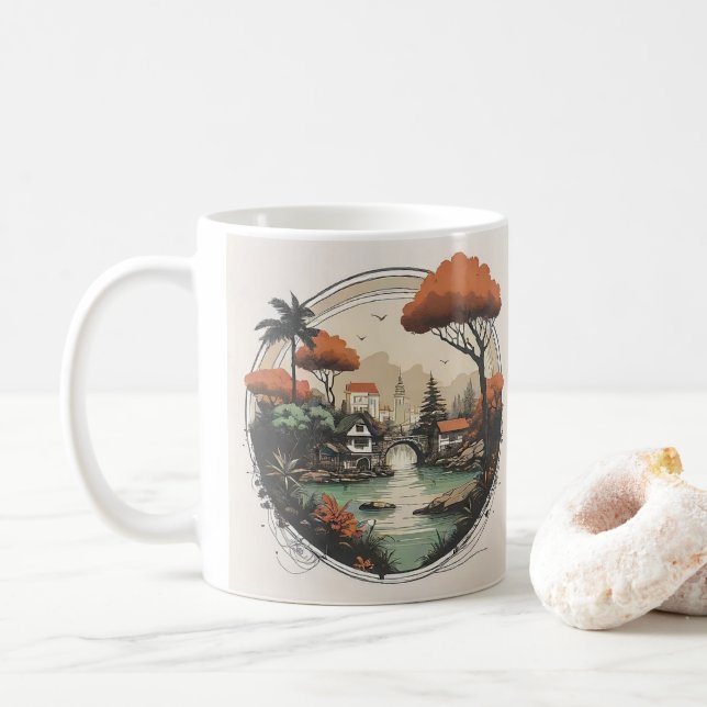 De Café Caneca Engraçada Para Amantes Da Natureza XIV 1 (Com Donut)