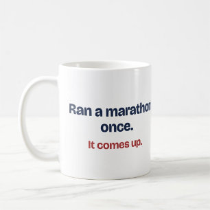 De Café Caneca Engraçada para Corredor que Já Correu uma M