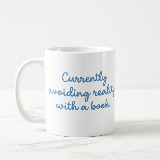 De Café Caneca Engraçada para Leitores que Evitam a Realid (Esquerda)