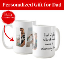 Caneca Engraçada para Pai – Chefe das Piadas & Mes