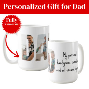 De Café Caneca Engraçada para Pai – Faz-tudo, Comediante e