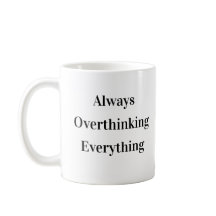Caneca Engraçada Pensativa Clássica