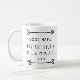 De Café Caneca engraçada personalizada - Dingbat