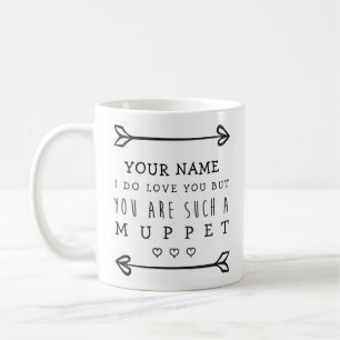 De Café Caneca engraçada personalizada dos namorados -