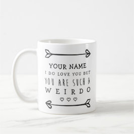 De Café Caneca engraçada personalizada dos namorados -