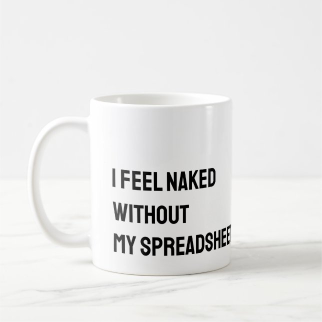 De Café Caneca Engraçada Planilha Contador (Esquerda)
