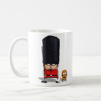 De Café Caneca engraçada real britânica da guarda e do cão