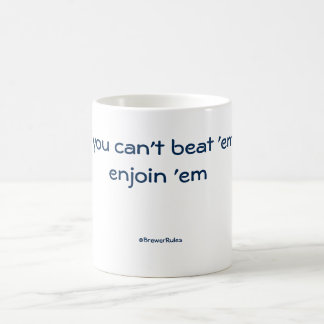 De Café Caneca engraçada: Se você não pode os bater,