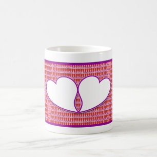 De Café Caneca entrelaçada corações