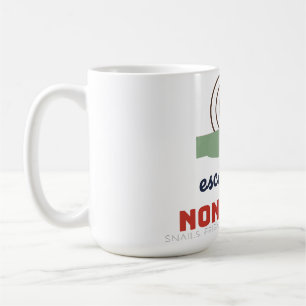 De Café Caneca Escargot Não Merci Caracol Engraçado Comida