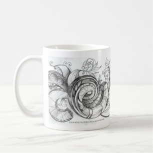 De Café Caneca espiral do Doodle