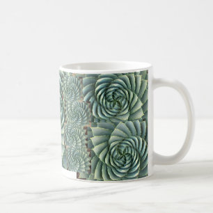 De Café Caneca espiral do Succulent do aloés