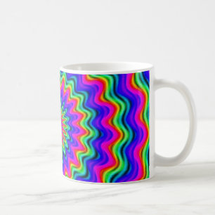 De Café Caneca Espiral Psicodélica