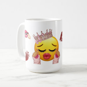 De Café Caneca Estética Emoji Princesa Y2K Fofa
