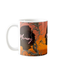Caneca Estética Vintage "Memória" Silhueta Artísti