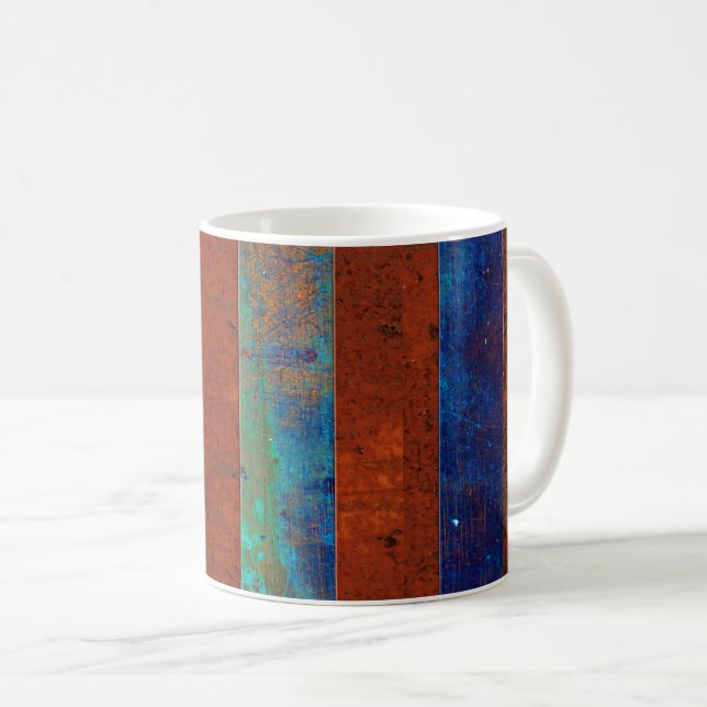 De Café Caneca Estilo Metal Enferrujado (Frente Esquerda)