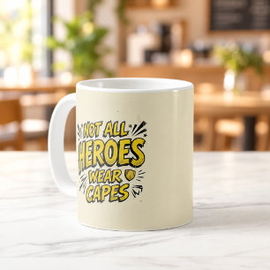 De Café Caneca Estilo Quadrinhos Não Todos Heróis Usam Cap